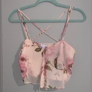 Floral crop top